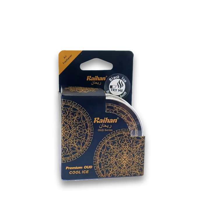 RAIHAN - Premium Black Ice Air Freshener – Wood